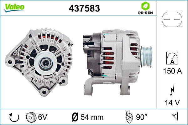 Valeo Generator Remanufactured Premium 437583 Für Bmw