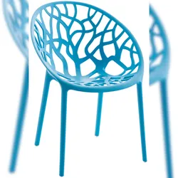 CLP Gartenstuhl Hope Kunststoff HBT: 80x59x60 cm blau