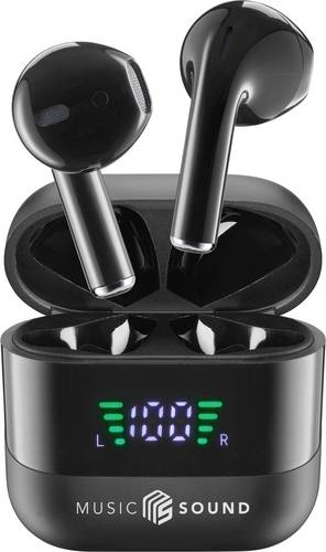 Cellularline In Ear Headset Bluetooth, Kabellos Schwarz Ladecase, Batterieladeanzeige, Lautstärkeregelung