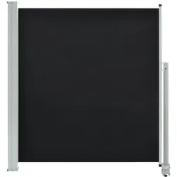 vidaXL Ausziehbare Seitenmarkise 140x300 cm Schwarz
