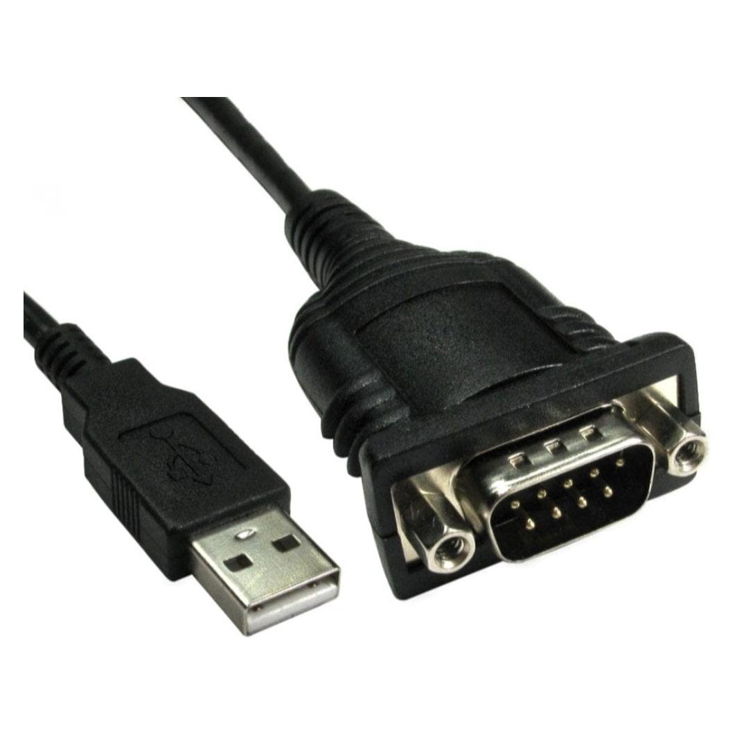 Cables Direct 20CM BLACK USB AM - D9M RS232 (NLUSB-0039A)