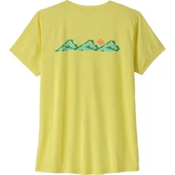 Patagonia W’s Capilene Cool Daily Damen Funktionsshirt - Trailcheck lemon zest M