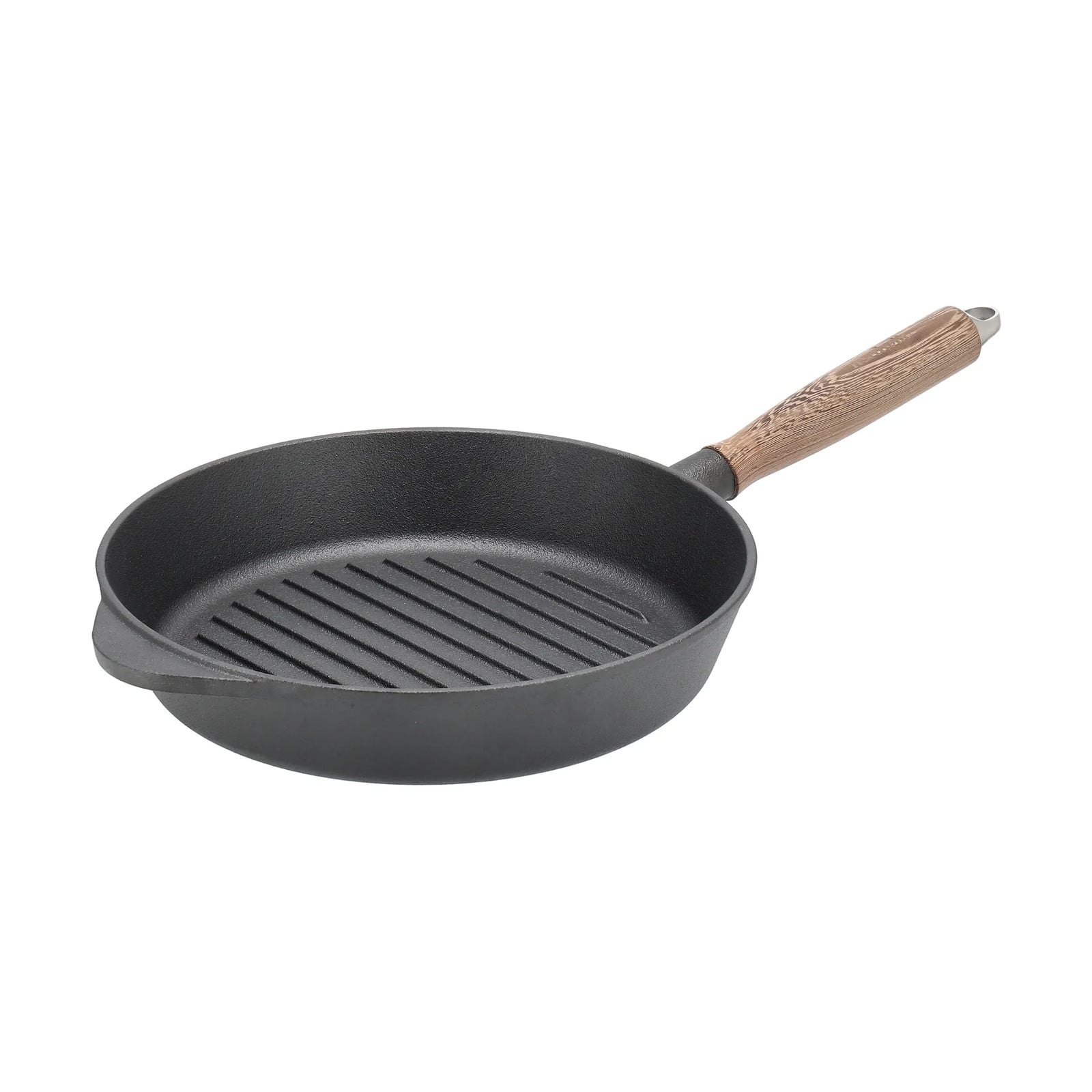 Nordwik gietijzeren grillpan met houten handvat, 28 cm