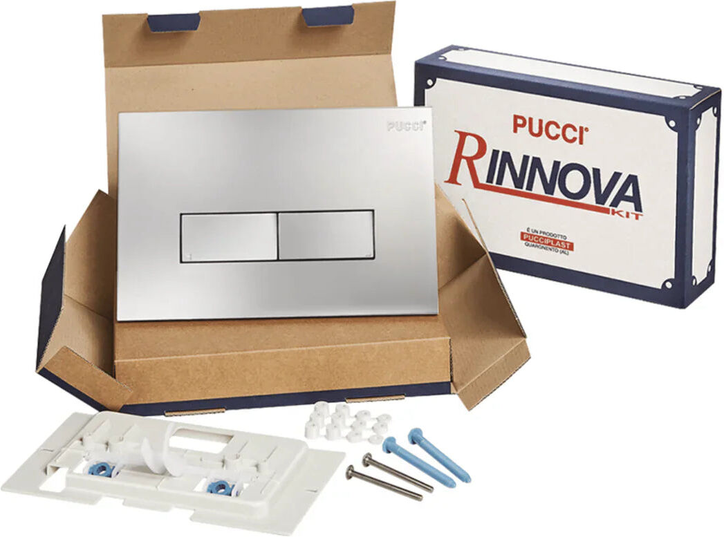 PUCCIPLAST Rinnova Kit Di Trasformazione Per Placche Serie Eco Linea CROMATA 4,7 mm Cod. 80139562