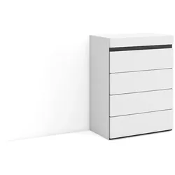 SKRAUT HOME Schubladenelement, 57x35x75cm, Schlafzimmer, Zimmer, mit Stauraum, Schwarz-Weiß _ 456_1