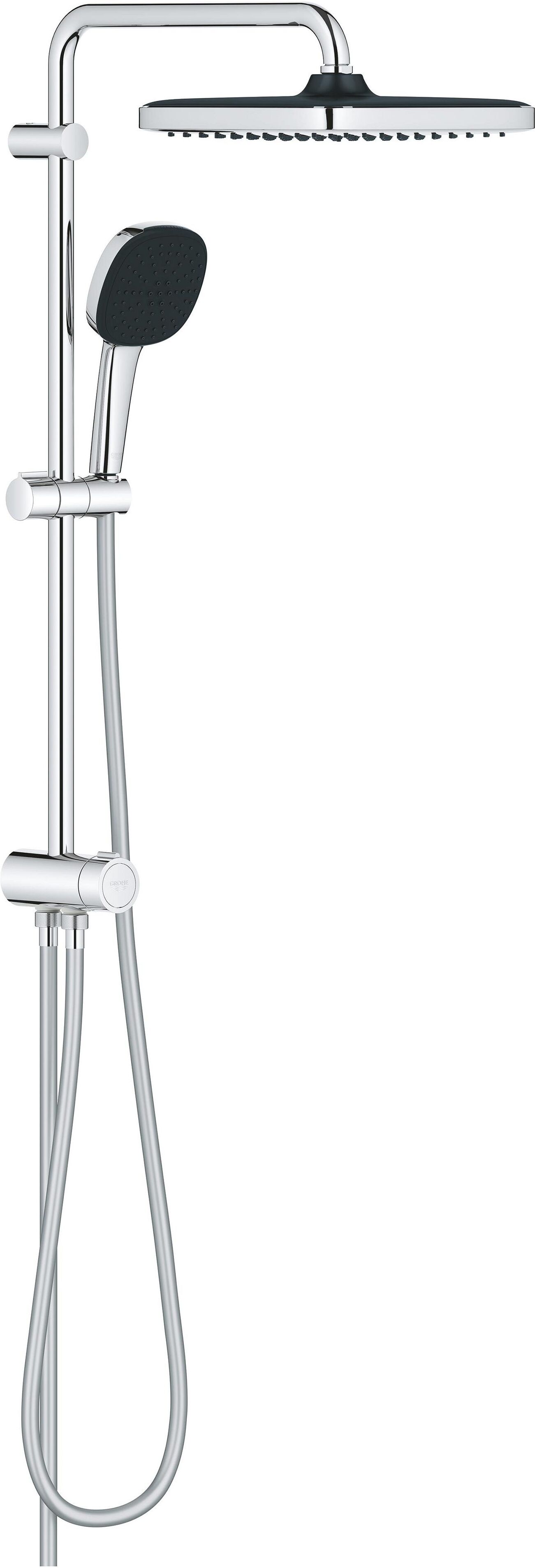 Grohe COLONNA DOCCIA  VITALIO COMFORT 250 CROMO 3 GETTI CON DEVIATORE SOFFIONE 25x25 cm INT.FISSO