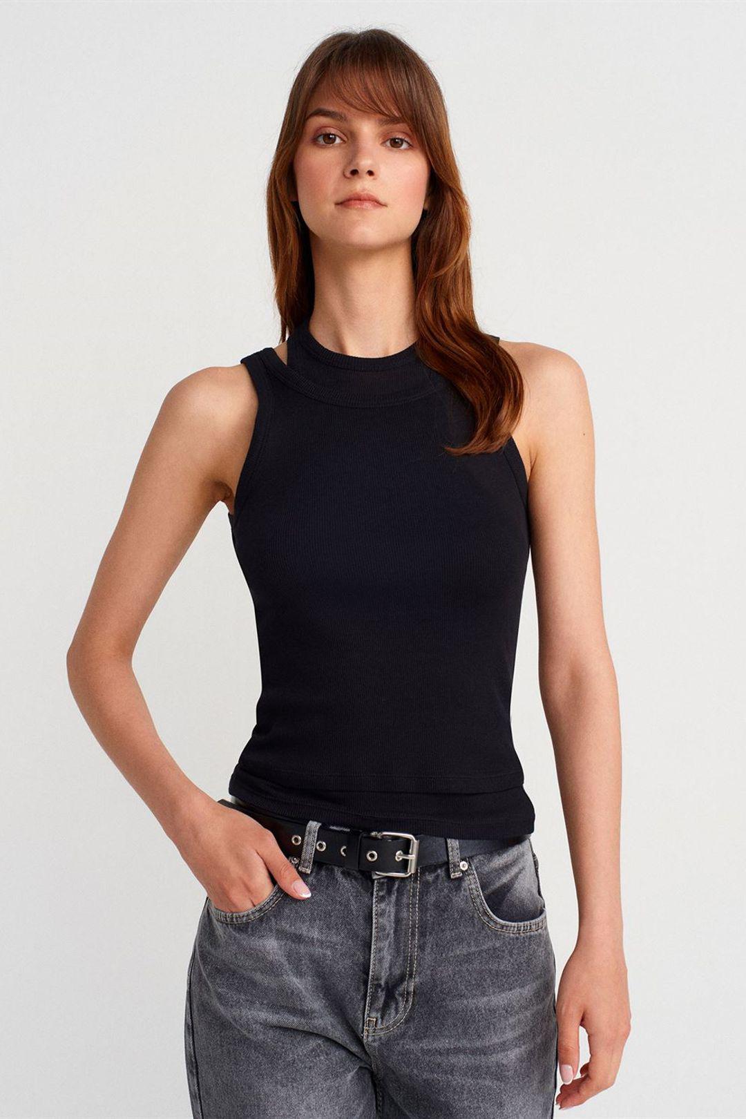 Baumwoll-Ripp-Crop-Cami