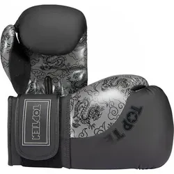 TOP TEN Boxhandschuhe „Dragon“, Größe 16 oz in Schwarz Schwarz