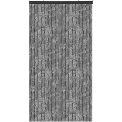 Bestlivings Flauschvorhang Sondergröße - Breite: 120cm - Länge: 300cm, Dunkelgrau