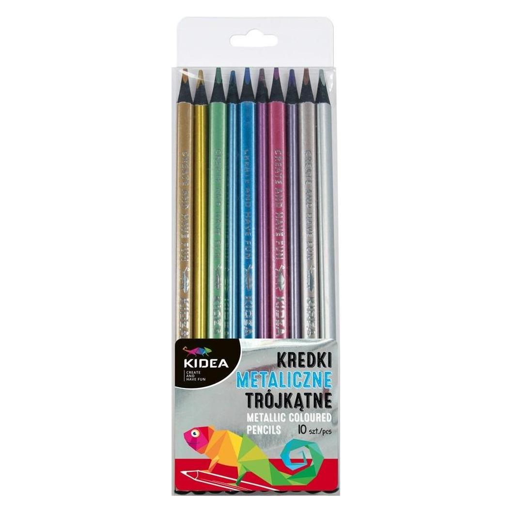 Kidea Dreieckige Metallstifte 10 Farben (10x) (41234676)