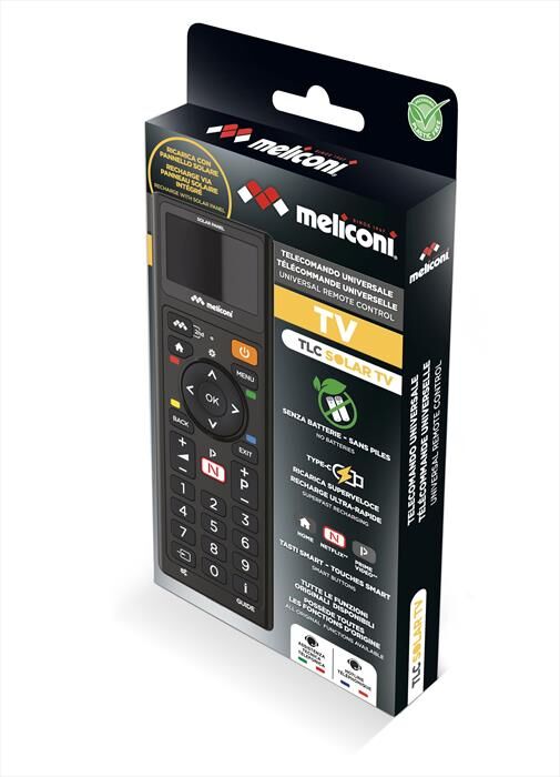 Meliconi Telecomando Universale Solar Tv-nero