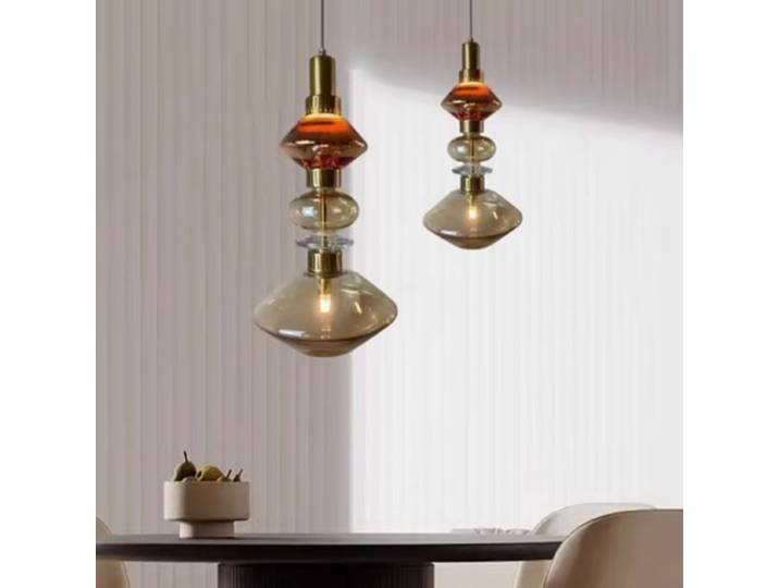 Vintage américain LED Ballet suspension lampe lustre pour hôtel chambre Restaurant Bar décor ambre chevet bonbons suspension lampe