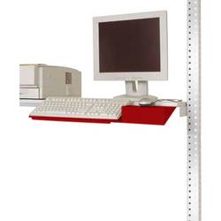 Manuflex ZB3550.3003 Tastaturträger für PACKPOOL mit Mausfläche in Rubinrot RAL 3003
