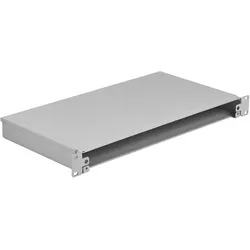 EFB Elektronik Spleissbox fest 1HE ohne Frontblende unbestückt grau, Serverschrank Zubehör, Grau
