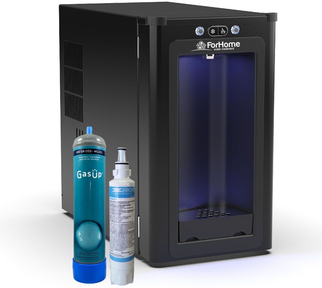 Erogatore Compatto Acqua Fredda E Gasata Forhome® Con Filtro E Bombola Co2 Da 6