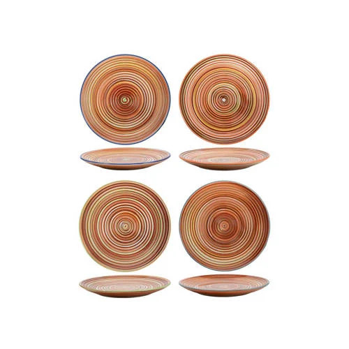 Cookinglife Dinerborden Rhythm & Lines, 4 stuks, diameter: 26,5 cm