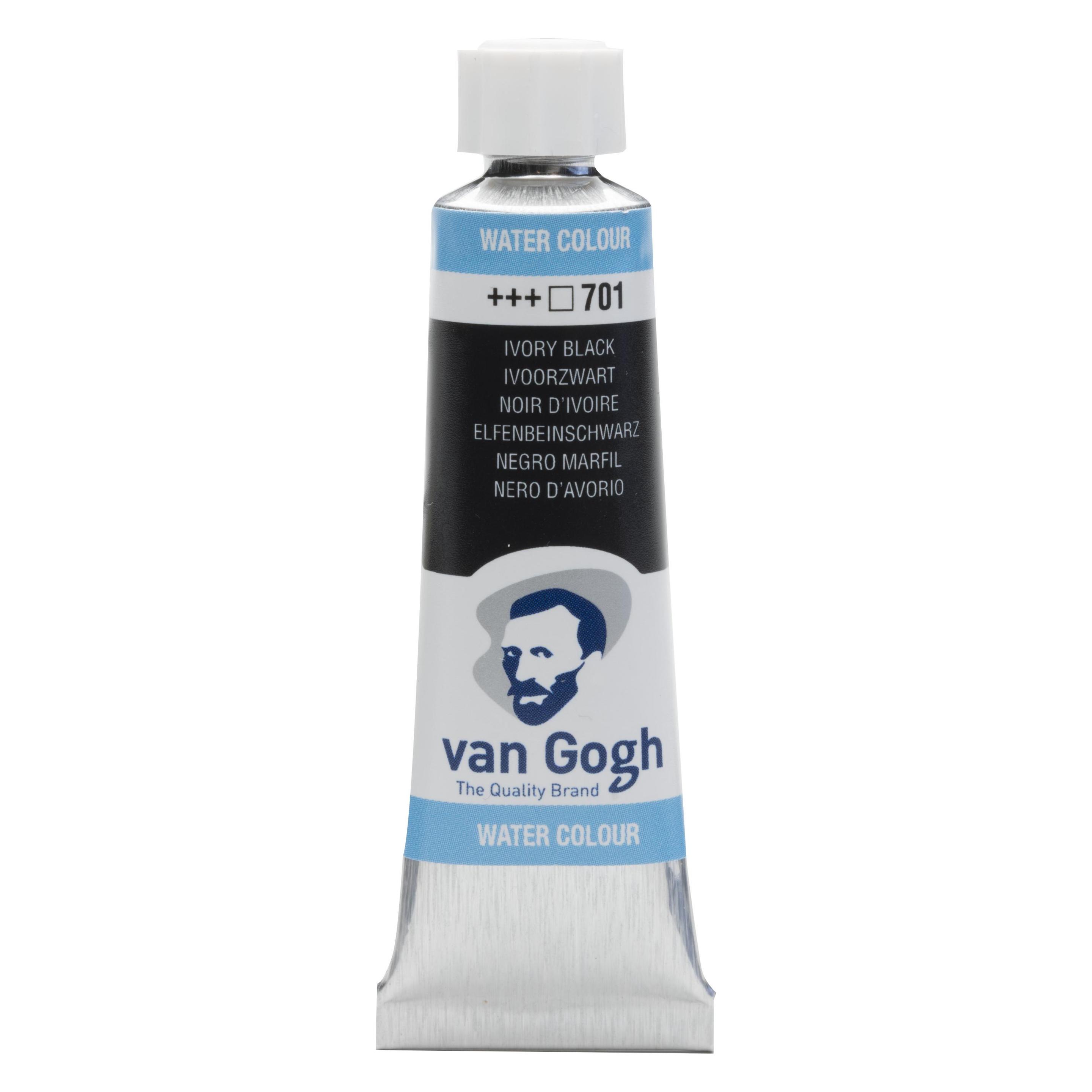 Van Gogh Aquarellfarbe 701 Elfenbeinschwarz, 10 ml (10 ml) (20017011)