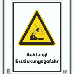 HB-Druck Achtung Erstickungsgefahr Aufkleber A5 (148x210mm)