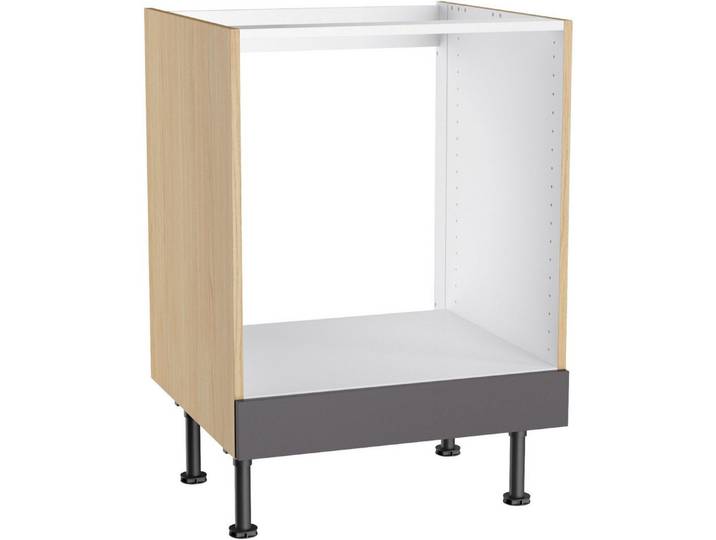 KOCHSTATION Herdumbauschrank KS-Lucy Breite 60 cm, 1 Blende, höhenverstellbare Füße