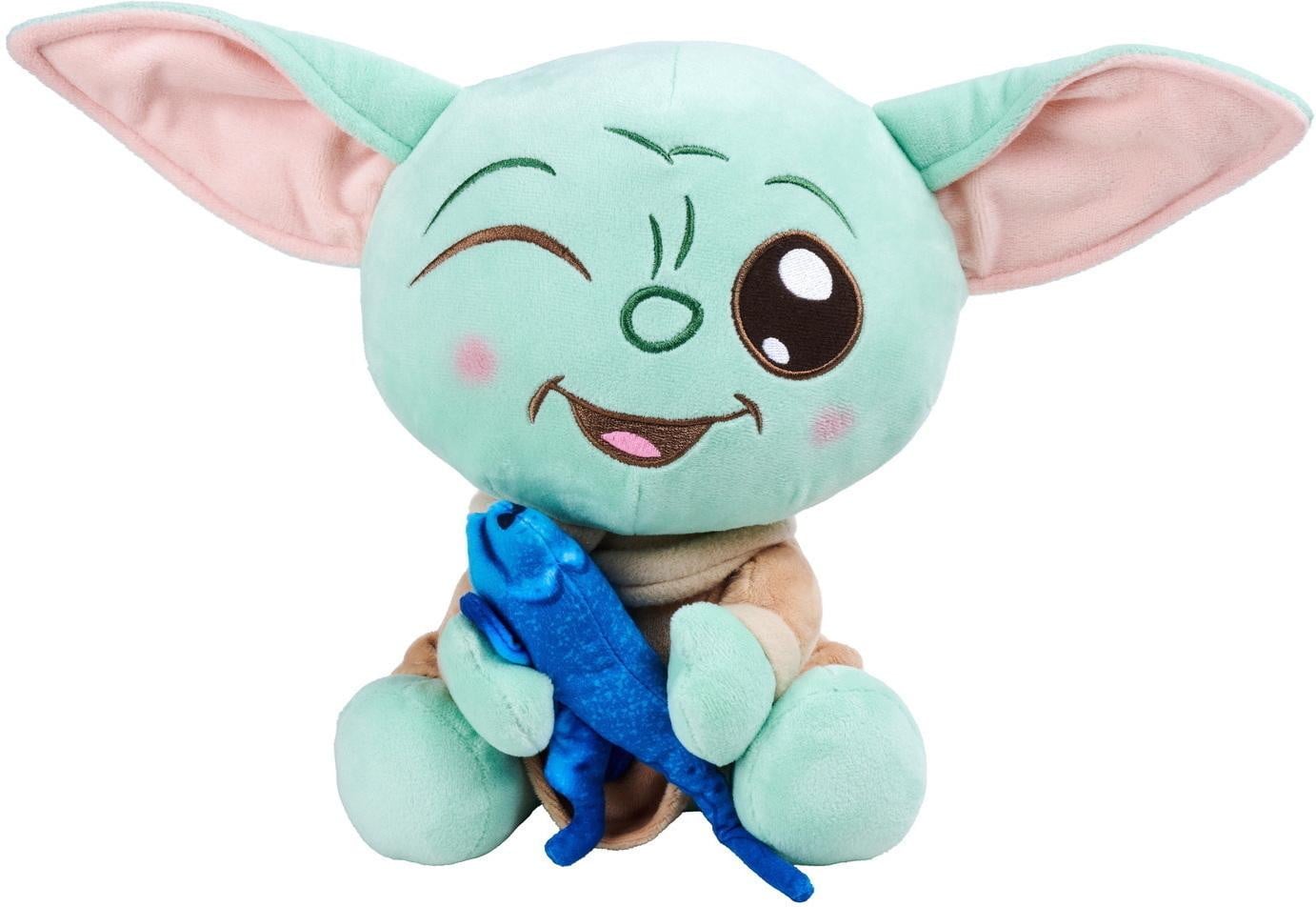 Simba Toys Pluche Grogu uit Star Wars met hagedis, 25 cm