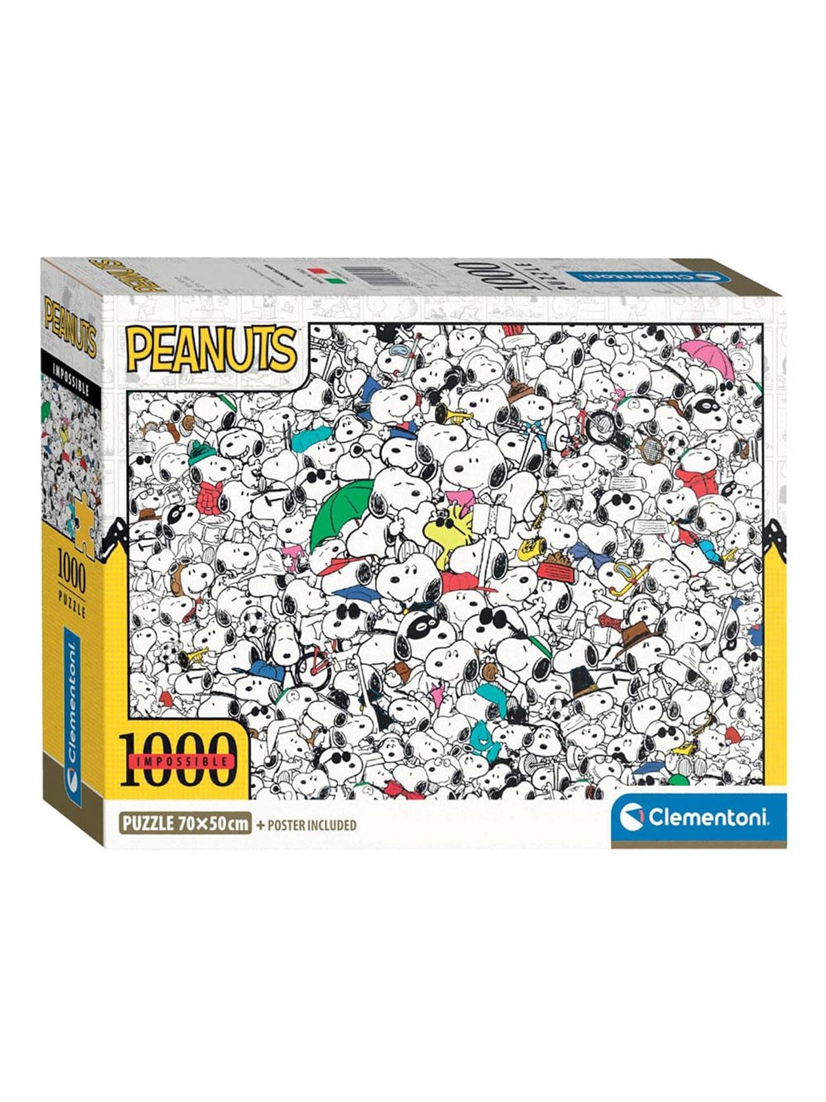 Clementoni Puzzle IMPOSSIBLE PEANUTS (Radiserne), 1000 bri 2D Puzzles