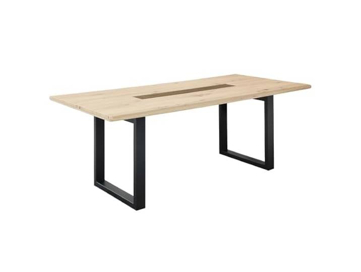 Lomadox Esstisch mit U-Gestell, 180x100cm, Eiche