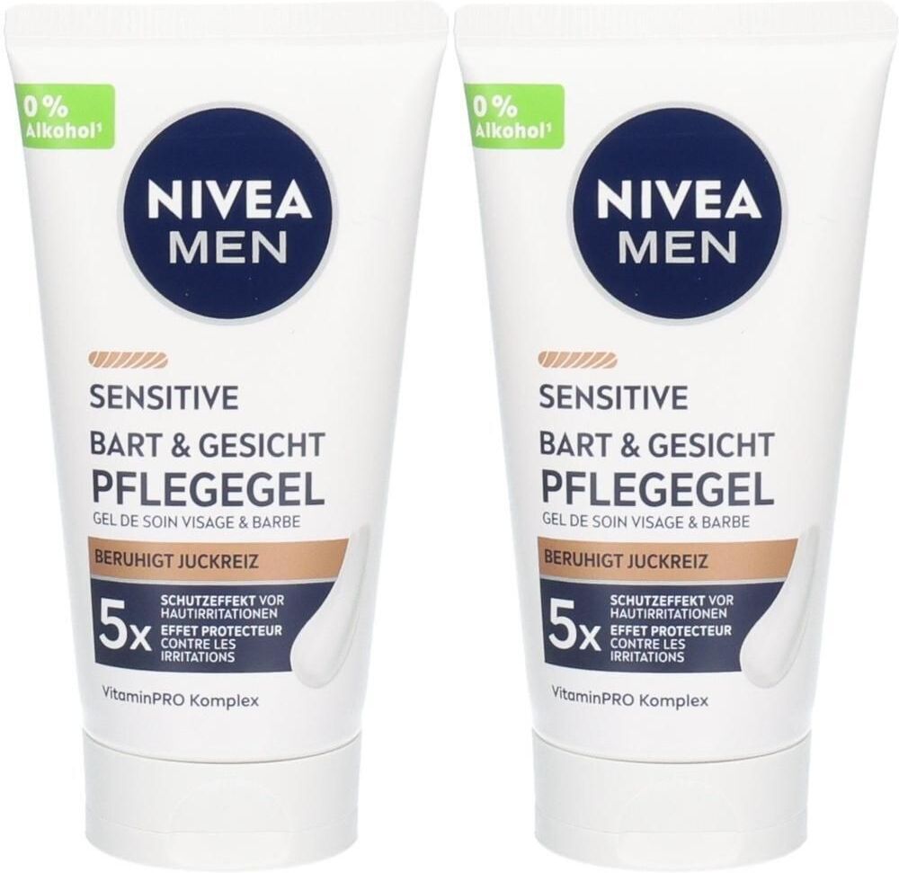 Nivea MEN Sensitive Bart & Gesichtspflege Gel 50ml x2 2x50 ml