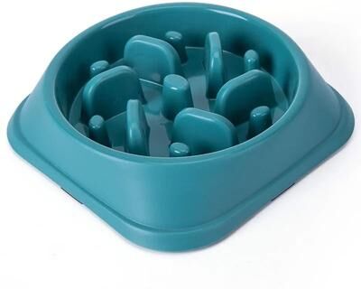 Inspired Finds Slow Feed Non Slip Puzzle Dog Bowl For Healthy Eating dark Green