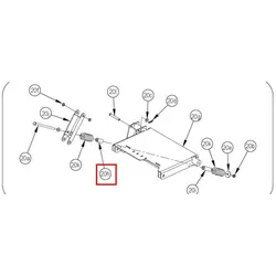 Nilfisk Original 56509186 Spacer -.385 x .75 x 1.75 Abstandhalter