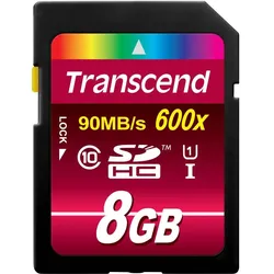 Transcend Ultimate SDHC-Karte Industrial 8 GB Class 10, UHS-I TS8GSDHC10U1