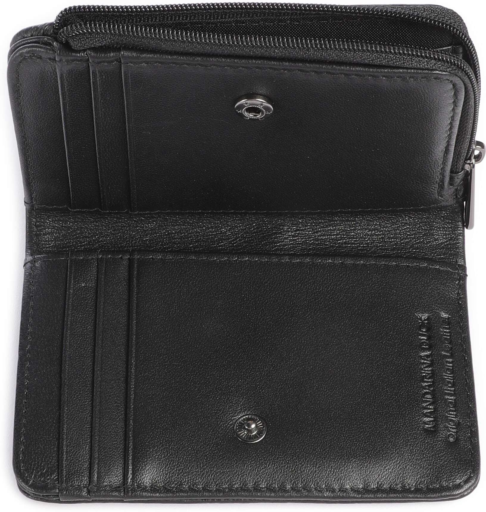 Mandarina Duck Mellow Leather Geldbörse, schwarz