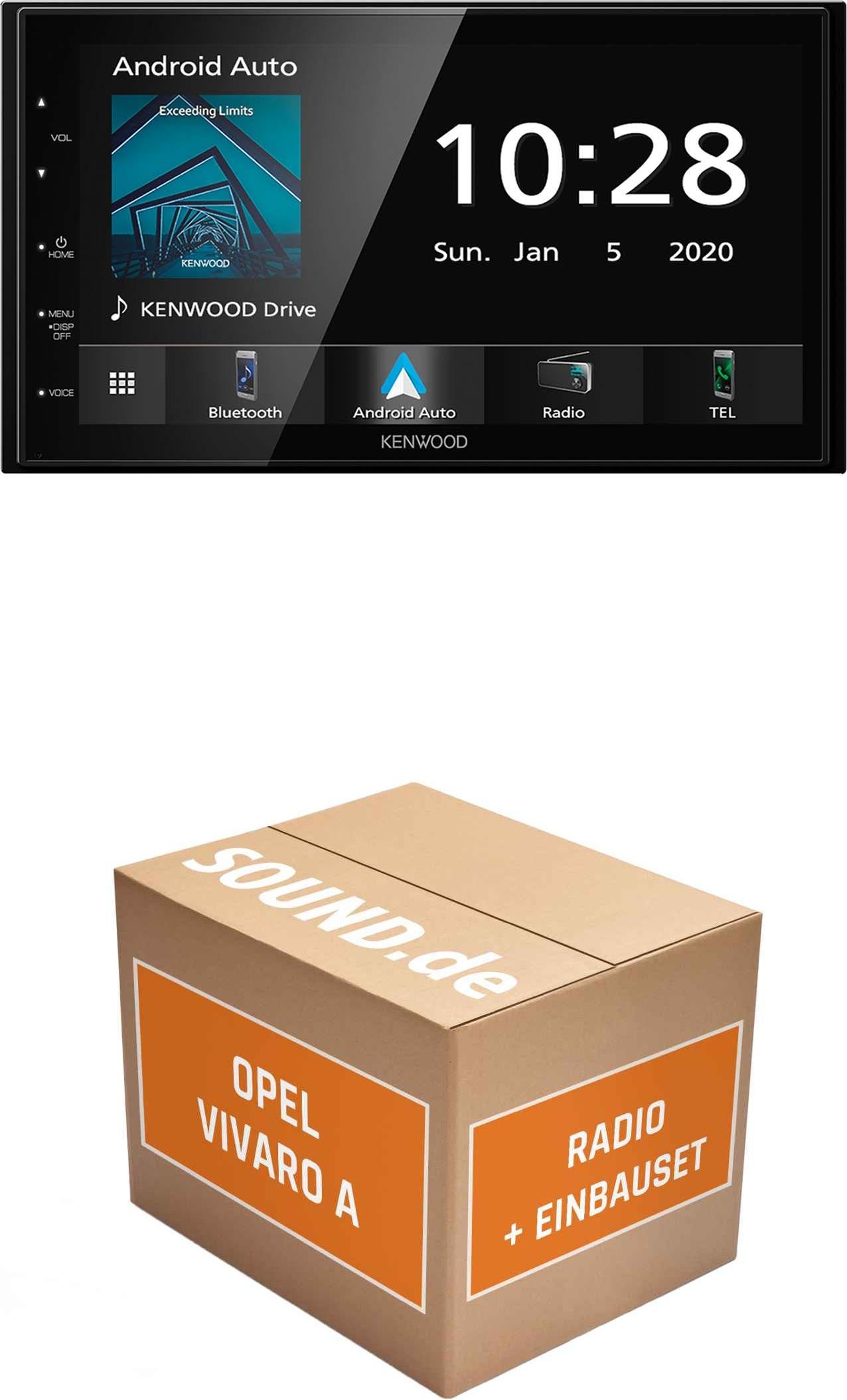 Autoradio Einbaupaket Kenwood DMX5020BTS passend für Opel Vivaro A + Modellpflege 2 | Apple CarPlay Android Auto