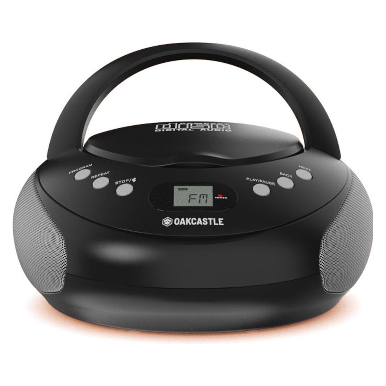 Oakcastle CD250 Portable Bluetooth CD Boombox - Black (PEROAK1000002945)