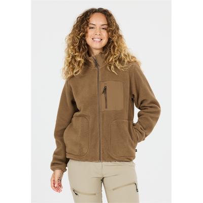 Fleecejacke WHISTLER "Felis", Damen, Gr. 42, camelfarben, 100% Polyester, unifarben, normal, ohne Ausschnitt, Jacken Fleecejacke, in atmungsaktiver Qualität