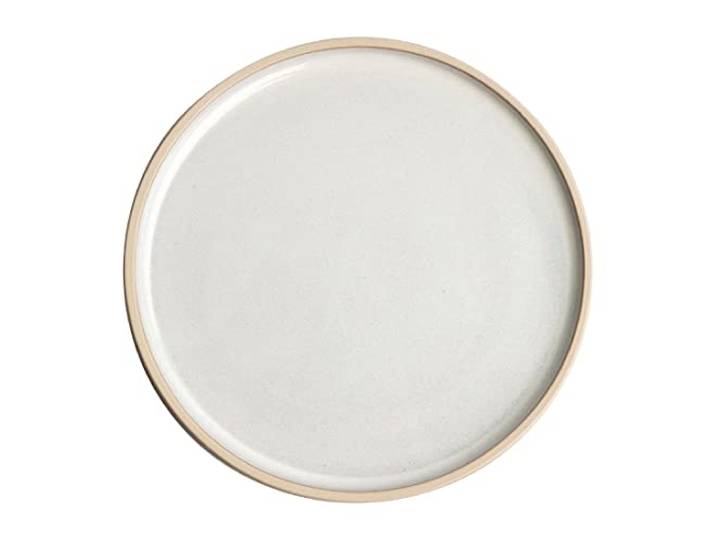 Olympia FA328 Canvas Flacher Runder Teller, Weiß, 18cm, 6 Stück