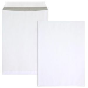 Office-Products Versandtaschen weiß, C5, ohne Fenster, haftklebend, aus Papier, 50 Stück