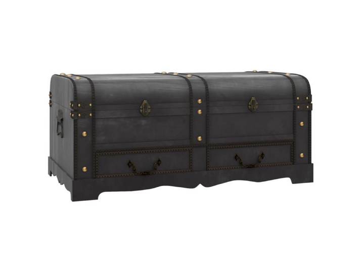Soldes Flottants Coffre de rangement 1PC - SHIELD - charge: 100 kg - Banc de rangement - en bois Large Noir A738740