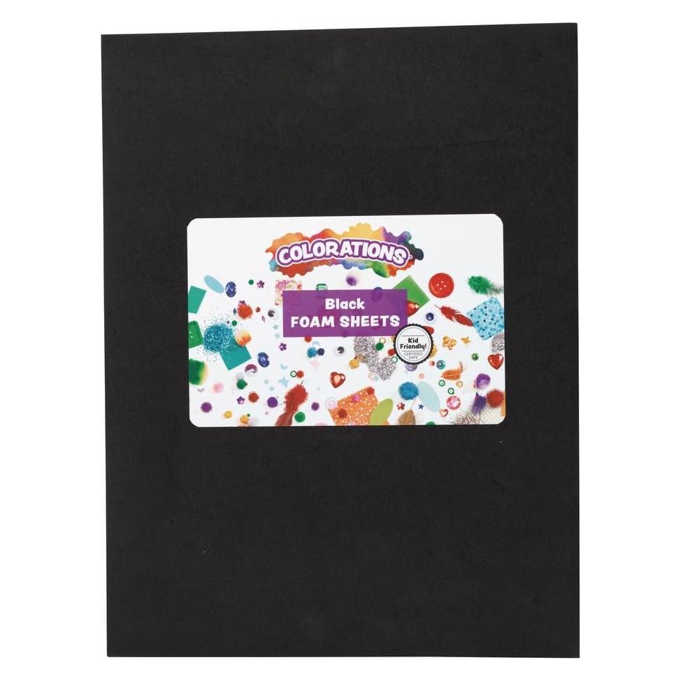 Colorations - Schwarze Schaumstoffplatten, 10 Stück. (10x) (72738116)
