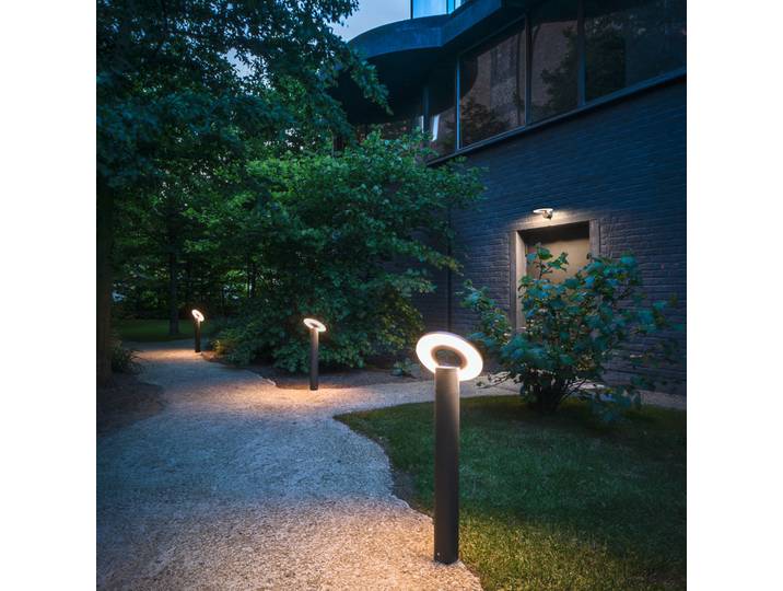 I-Ring LED Borne de Jardin IP65 Anthracite - SLV - Moderne - Aluminium - À ampoule unique