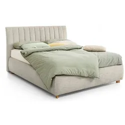 Segmüller Werkstätten Polsterbett VeneziaLS Stoff Grau Hellgrau 160 x 200 cm