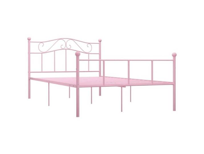 Home Market-9048 Cadre de lit Pour 2 Personnes - Lit adulte - Rose Métal 140 x 200 cm