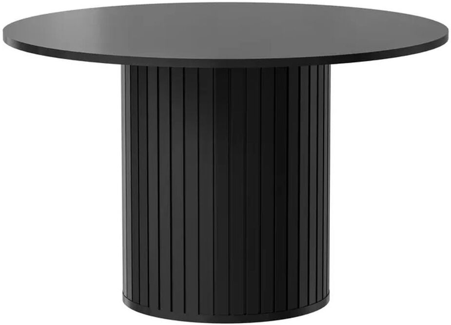 Mikado Living Zante round table 120 cm grooves Black