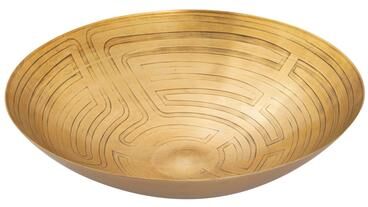 Atlas Lighting and Home Atlas Maze Etched Centerpiece Anique Cast Iron Bowl