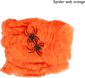 Inspire Curations Stretchy Artificial Spider Web Halloween Spider Web Decoration For Haunted Houses & Party Displays style B 40g