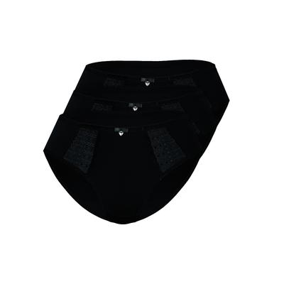 Slip SASSA "3er Pack Slip LOVELY SECRET", Damen, Gr. 48, 3 Stk., Mikrofaser, schwarz, Mikrofaser, , figurbetont, Unterhosen Slip