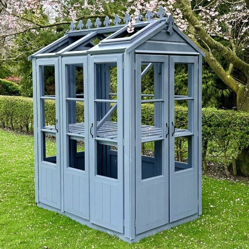 6x4 Shire Hemsby Wooden Greenhouse with Muti-access