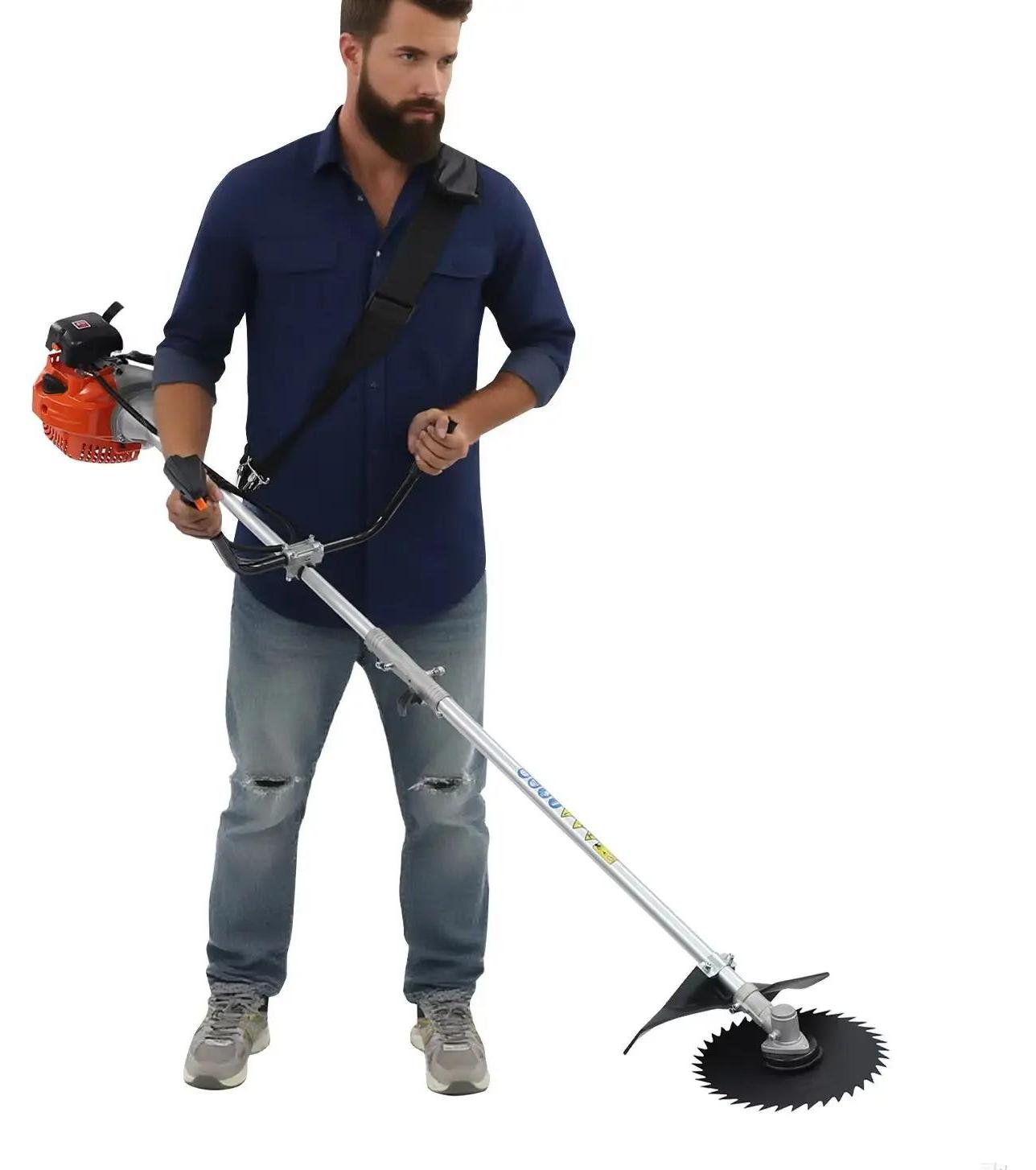 Benzin Freischneider & Rasentrimmer - Professionelles Multifunktionsgerät - 2-in-1 Trimmer + Freischneider - - Für Gras und Gestrüpp