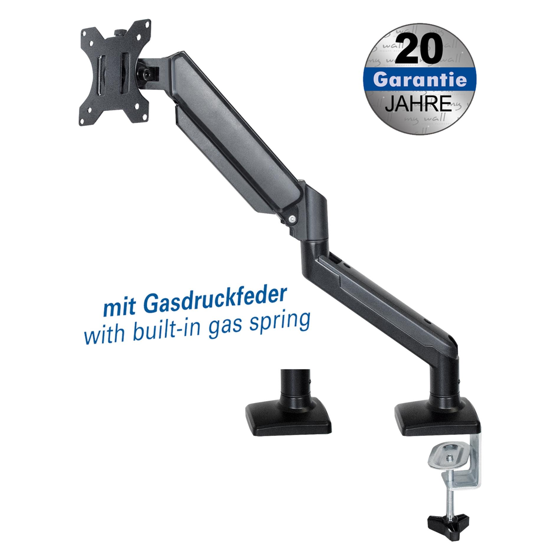 myWall Vollbeweglicher Monitorhalter mit Gasdruckfeder (Tisch, 32", 9 kg) (HL 57 L)