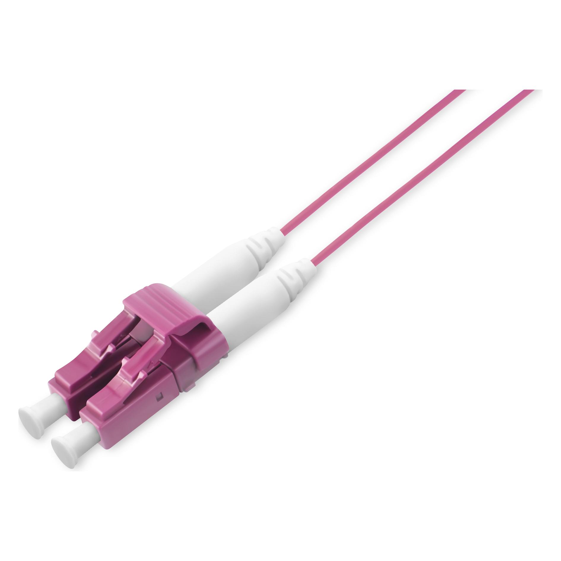 Digitus sehr dunnes Patch Kabel LC zu LC OM4 Duplex 1,2 mm Lange 1m (1 m) (DK-HD2533-01-4)