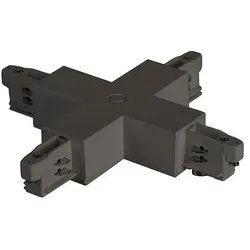 Brumberg Kreuzverbinder für 3-Phasen-Stromschienen, 12 x 12cm, Schwarz BRUM-88130080
